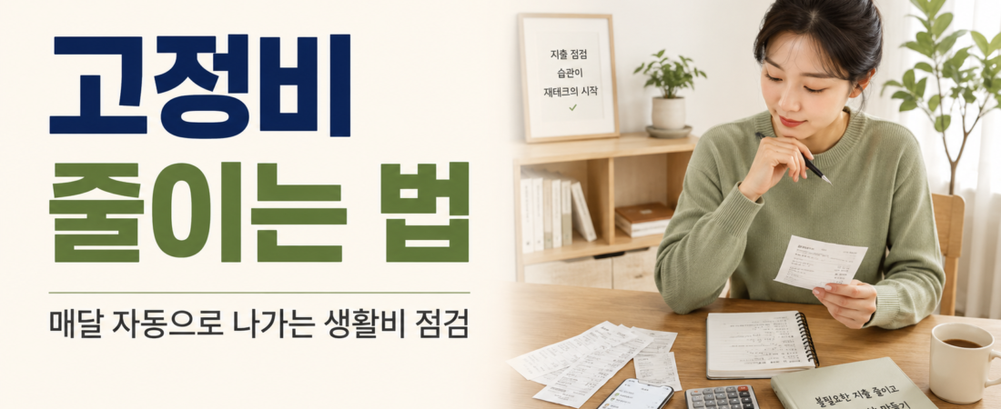 고정비 절약 방법, 매달 자동으로 빠져나가는 돈부터 줄이세요