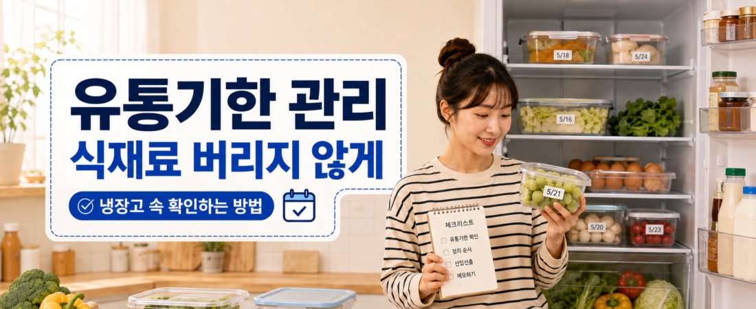 식품 유통기한 관리, 소비기한·개봉일·냉동일 이렇게 확인하세요