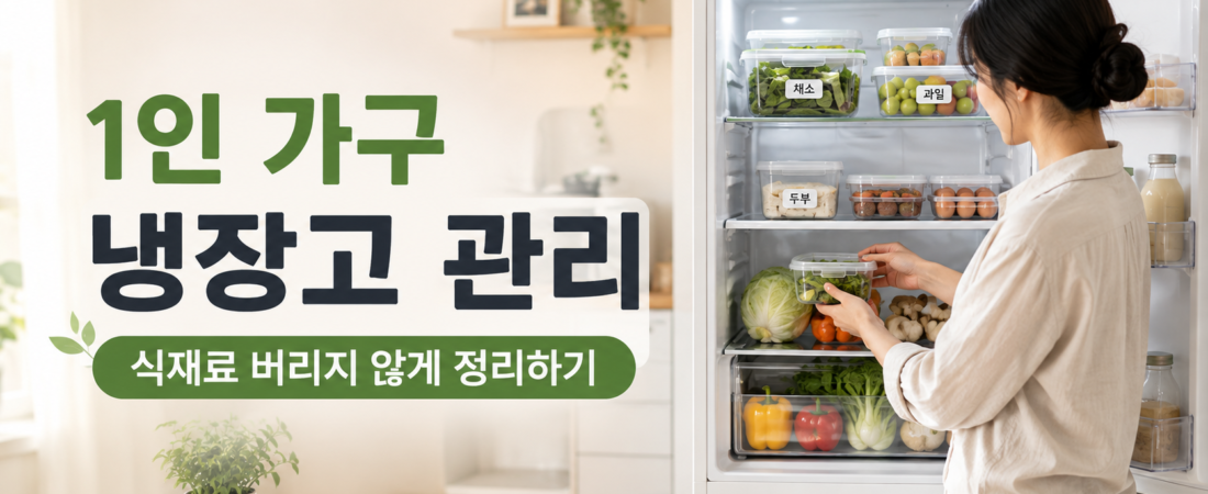 1인 가구 냉장고 관리 방법, 식재료 버리지 않게 정리하는 법
