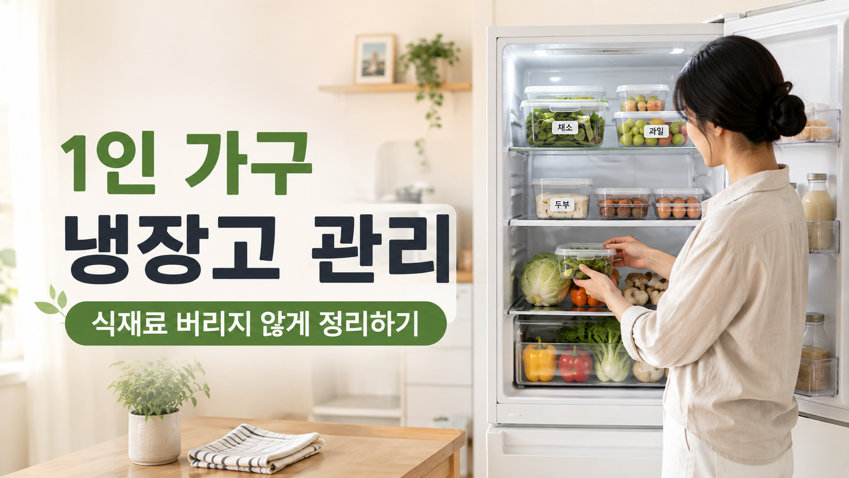 1인 가구 냉장고 관리 방법, 식재료 버리지 않게 정리하는 법