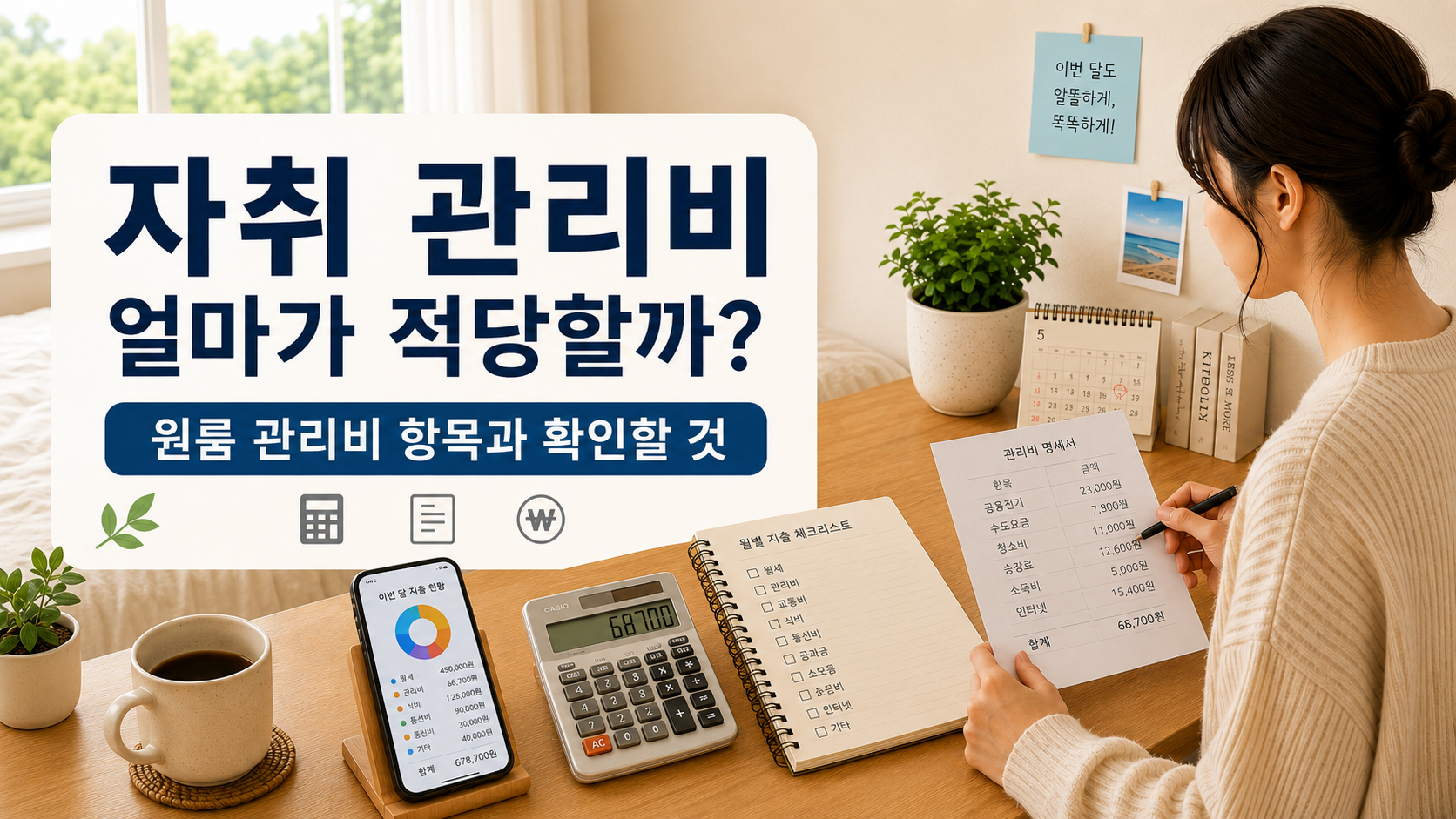 자취 관리비 얼마가 적당할까? 원룸 관리비 항목과 확인할 것
