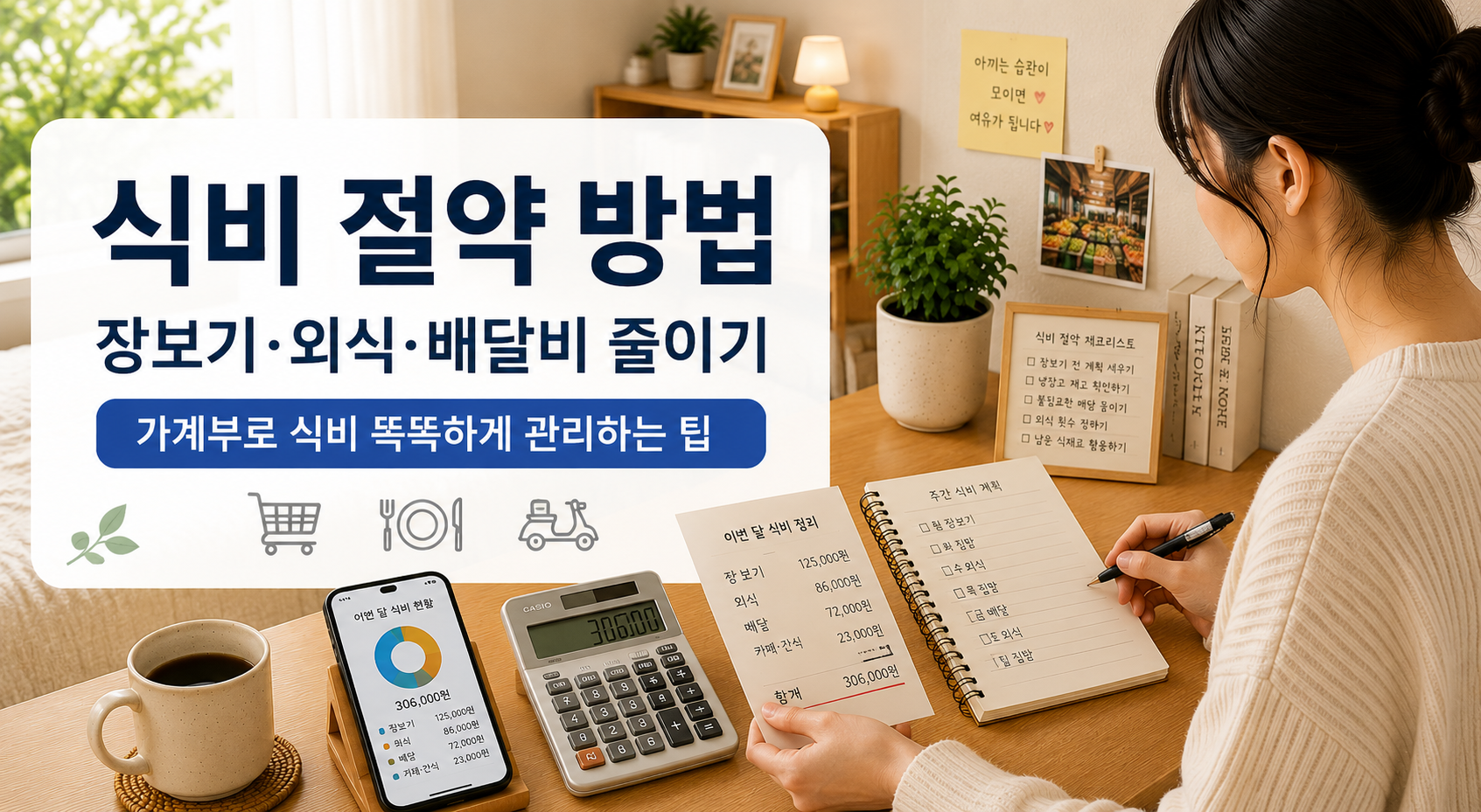 식비 절약 방법 8가지, 자취할 때 장보기·외식·배달비 줄이는 법