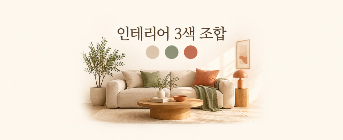 인테리어 3색 조합, 메인·서브·포인트 컬러 고르는 법